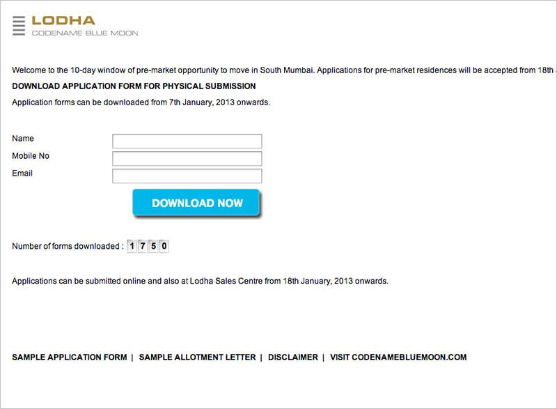 Lodha Codename Bluemoon