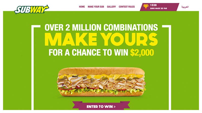 SUBWAY ARABIA-YOURS TO MAKE